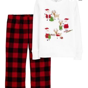Baby boy or girl’s Christmas PJ outfit.